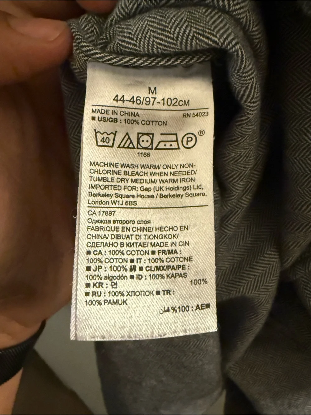 Banana Republic Heritage Collection - Grey Long-Sleeve Button-Down Shirt